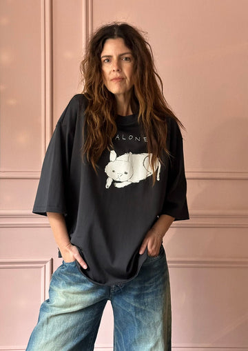 MINA PERHONEN - Liiloleikki Top in Charcoal