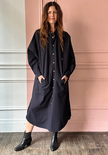 MINA PERHONEN - Breathing Dress in Navy
