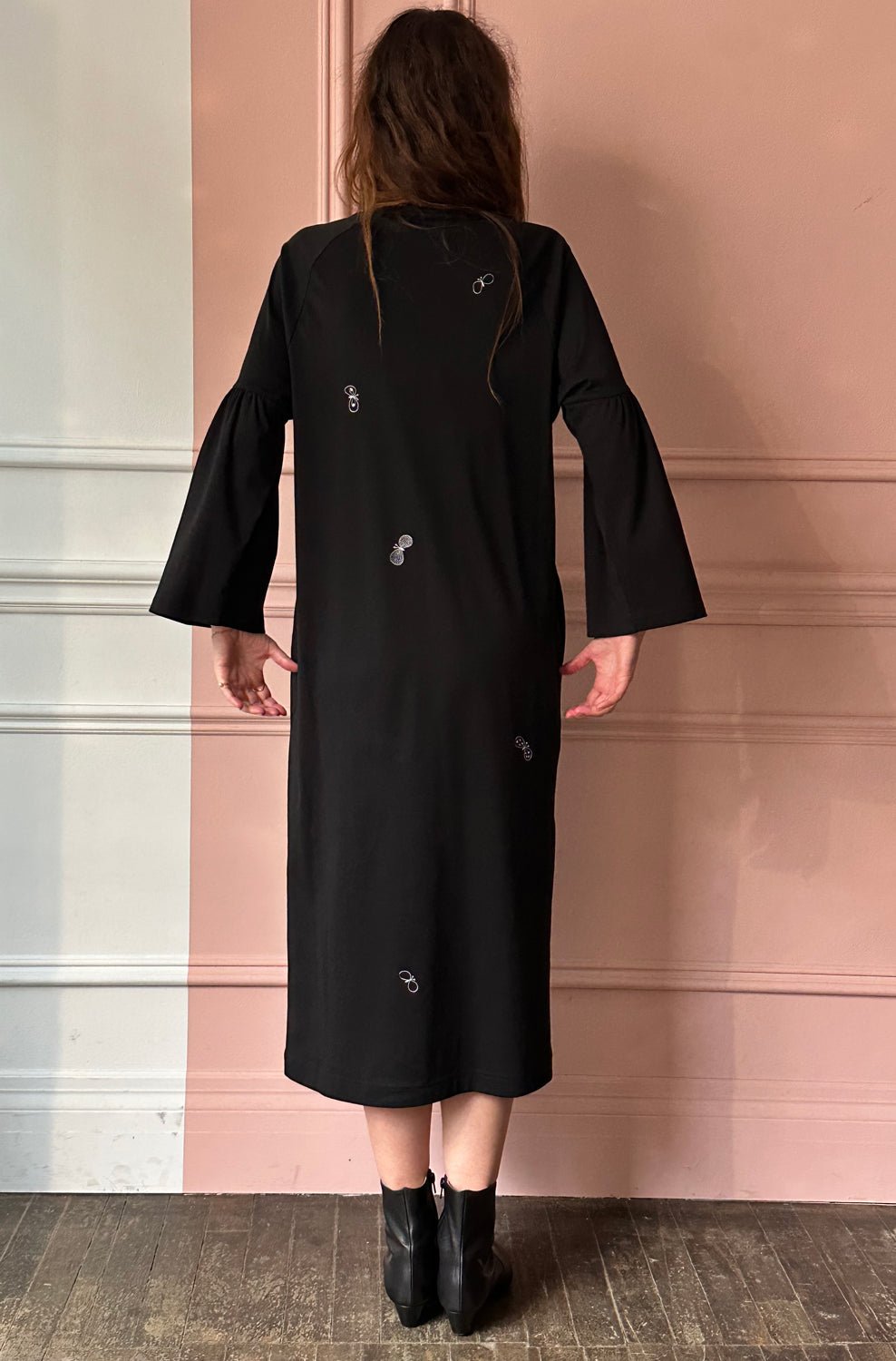 MINA PERHONEN - Choucho Knit Dress in Black