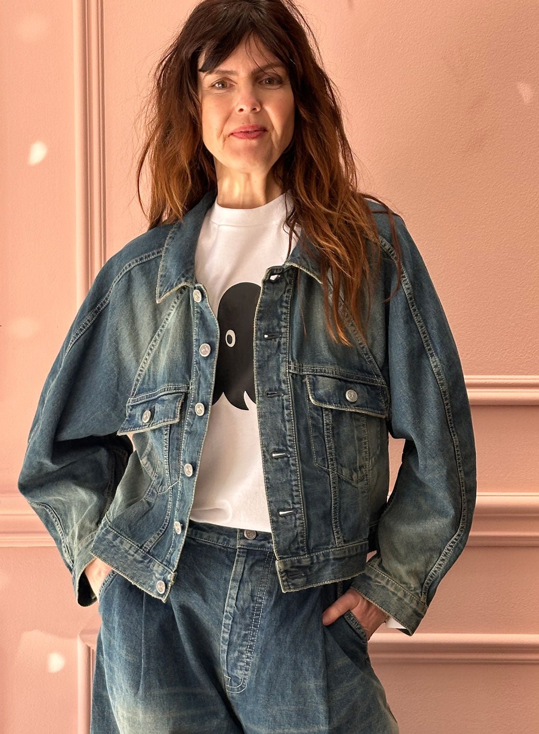MINA PERHONEN - Every Day Denim Jacket in Blue