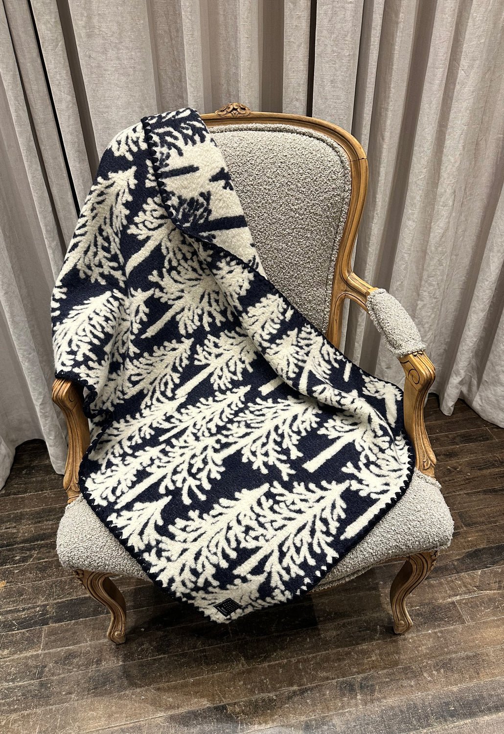 MINA PERHONEN - METSA Blanket in Navy