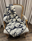 MINA PERHONEN - METSA Blanket in Navy