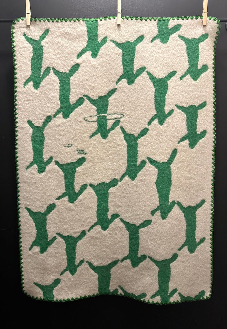 MINA PERHONEN - RUN RUN RUN Blanket in Green
