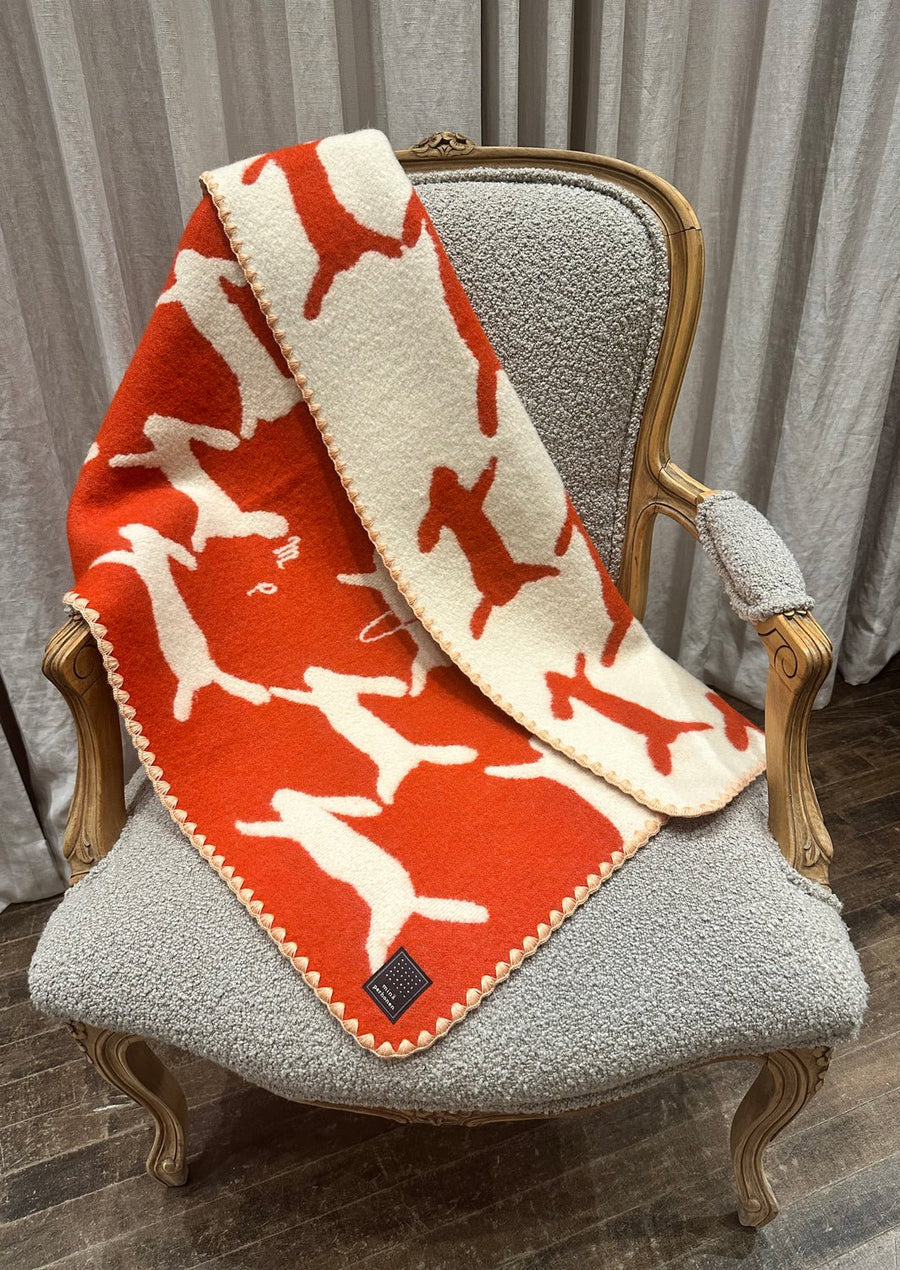 MINA PERHONEN - RUN RUN RUN Blanket in Scarlet