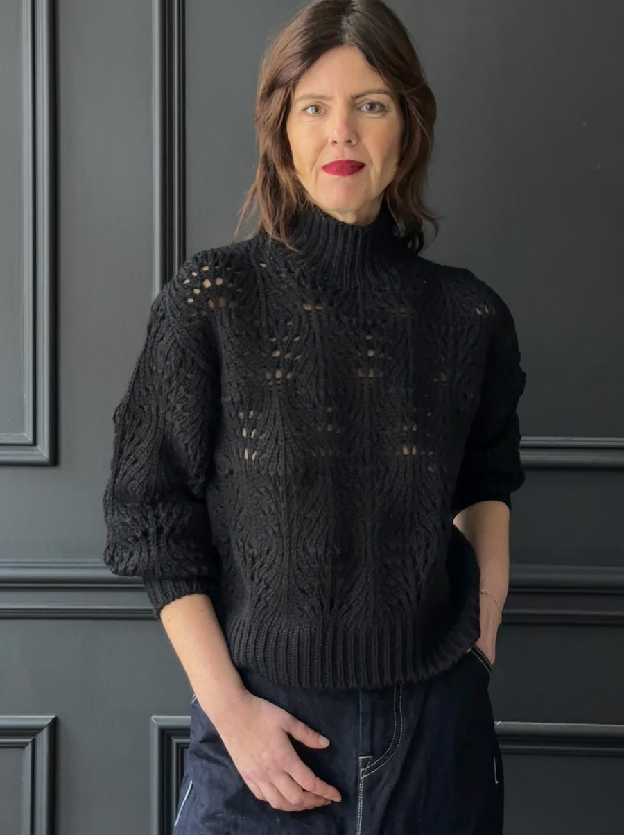 MINA PERHONEN - Bocciolo Sweater in Black