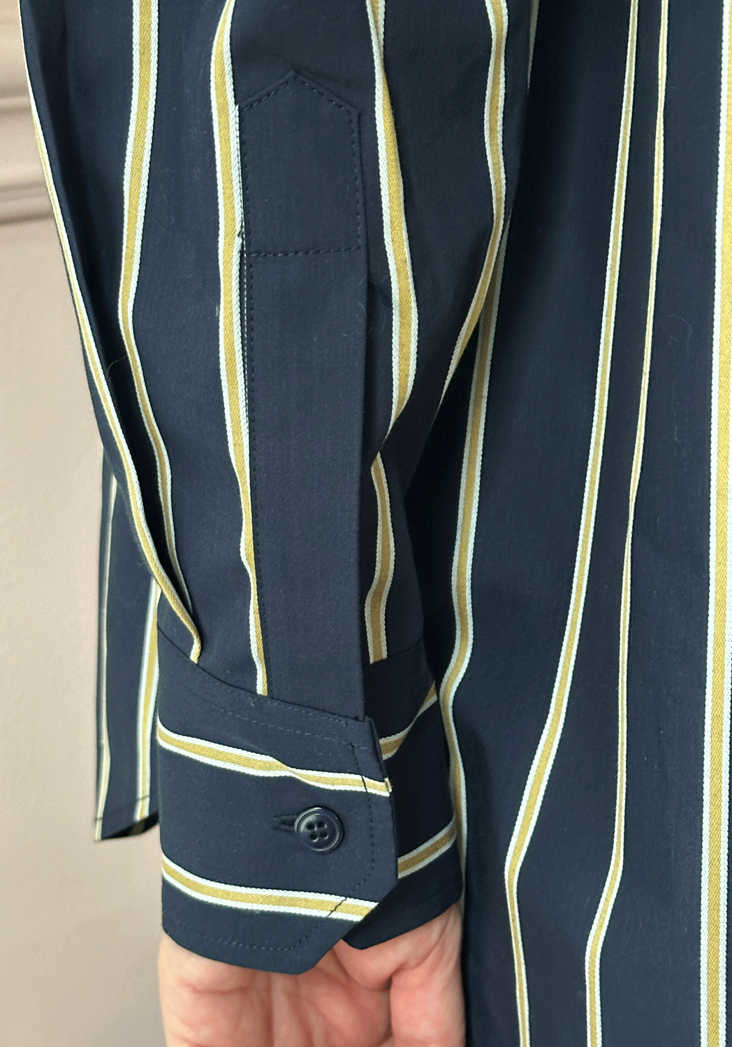 LES PRAIRIES DE PARIS - London Chemise in Blue Stripe