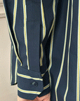 LES PRAIRIES DE PARIS - London Chemise in Blue Stripe
