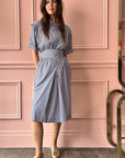 LES PRAIRIES DE PARIS - Robe Jackot in Blue Roma Stripe
