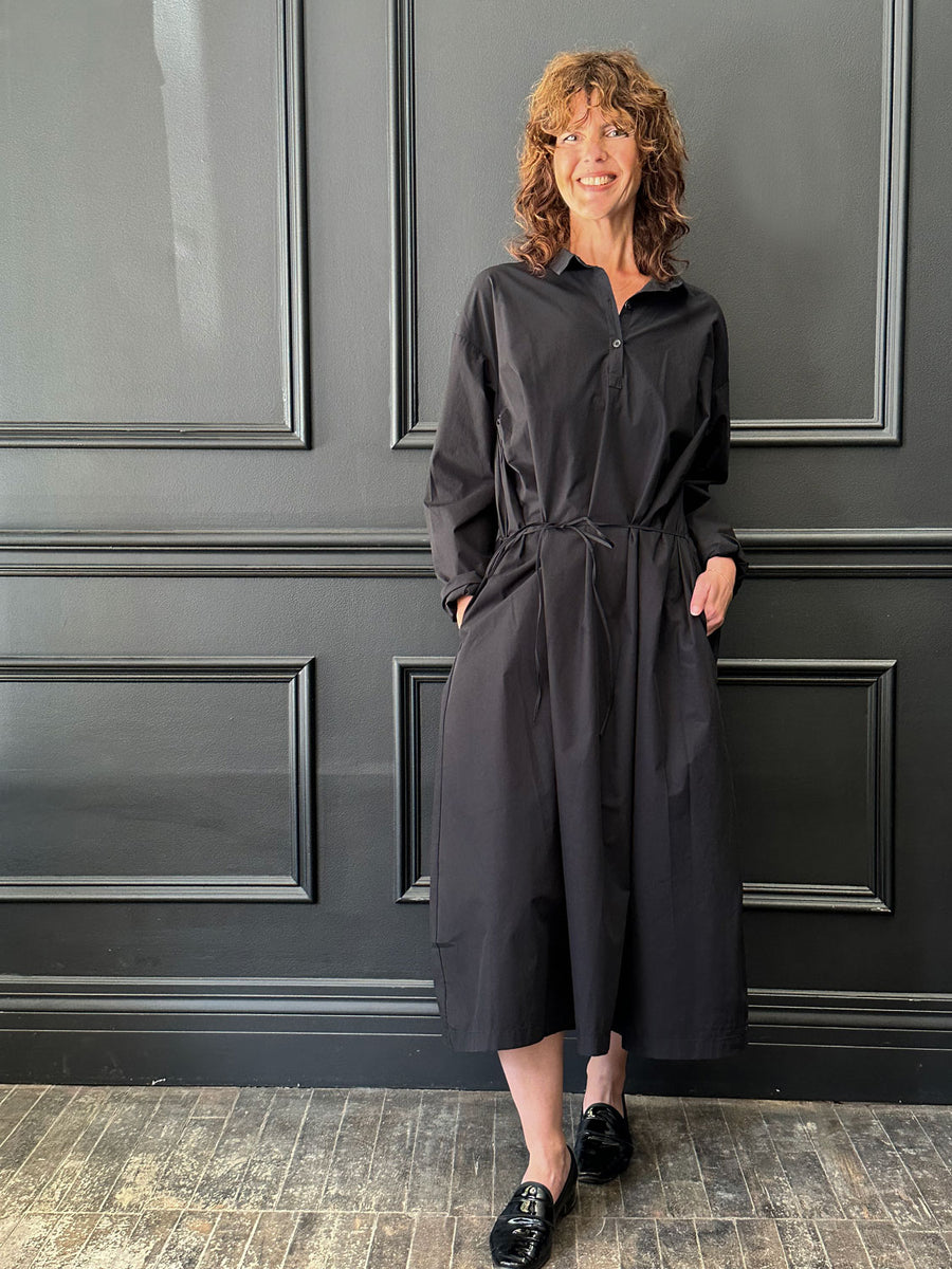 MANUELLE GUIBAL - Robe Polo in Black Out