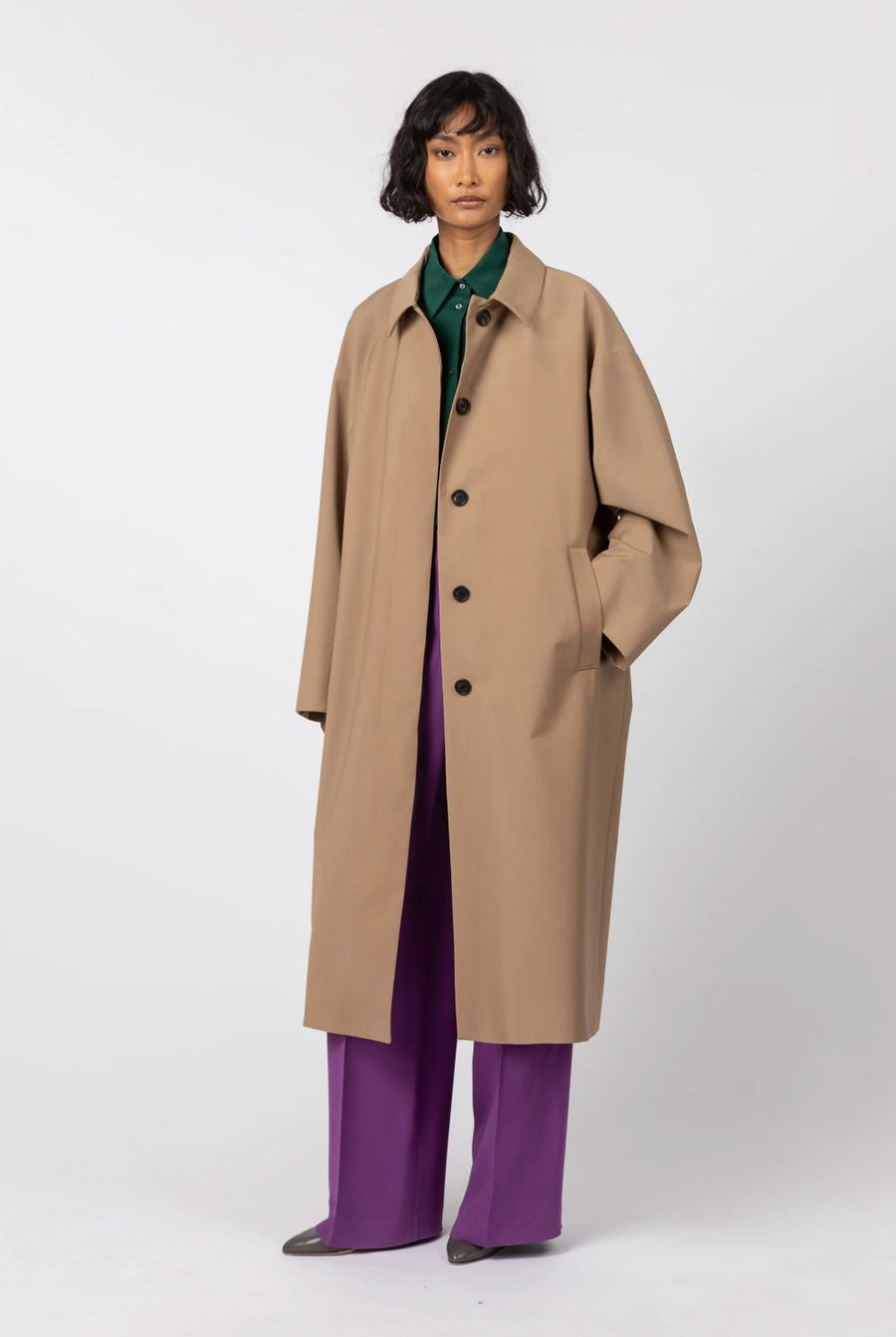 INDRESS - Po Trench Coat in Beige