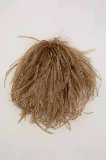 INDRESS - Feather Brooch/Headpiece in Camel