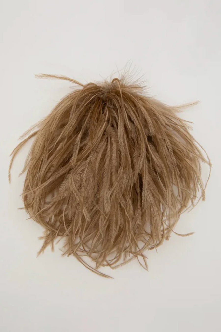 INDRESS - Feather Brooch/Headpiece in Camel
