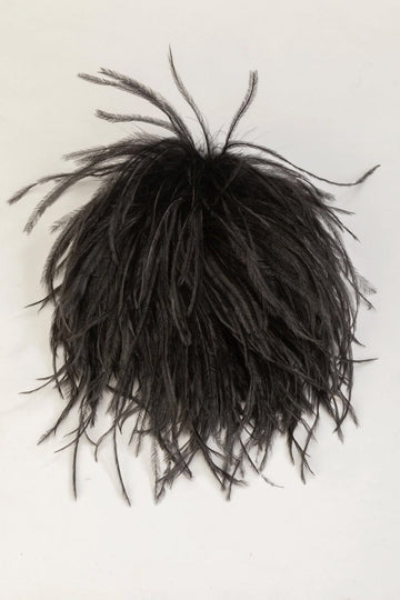 INDRESS - Feather Brooch/Headpiece in Uranium
