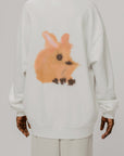 W.I.L.D. A.N.I.M.A.L.S. - Rabbit Sweatshirt in White
