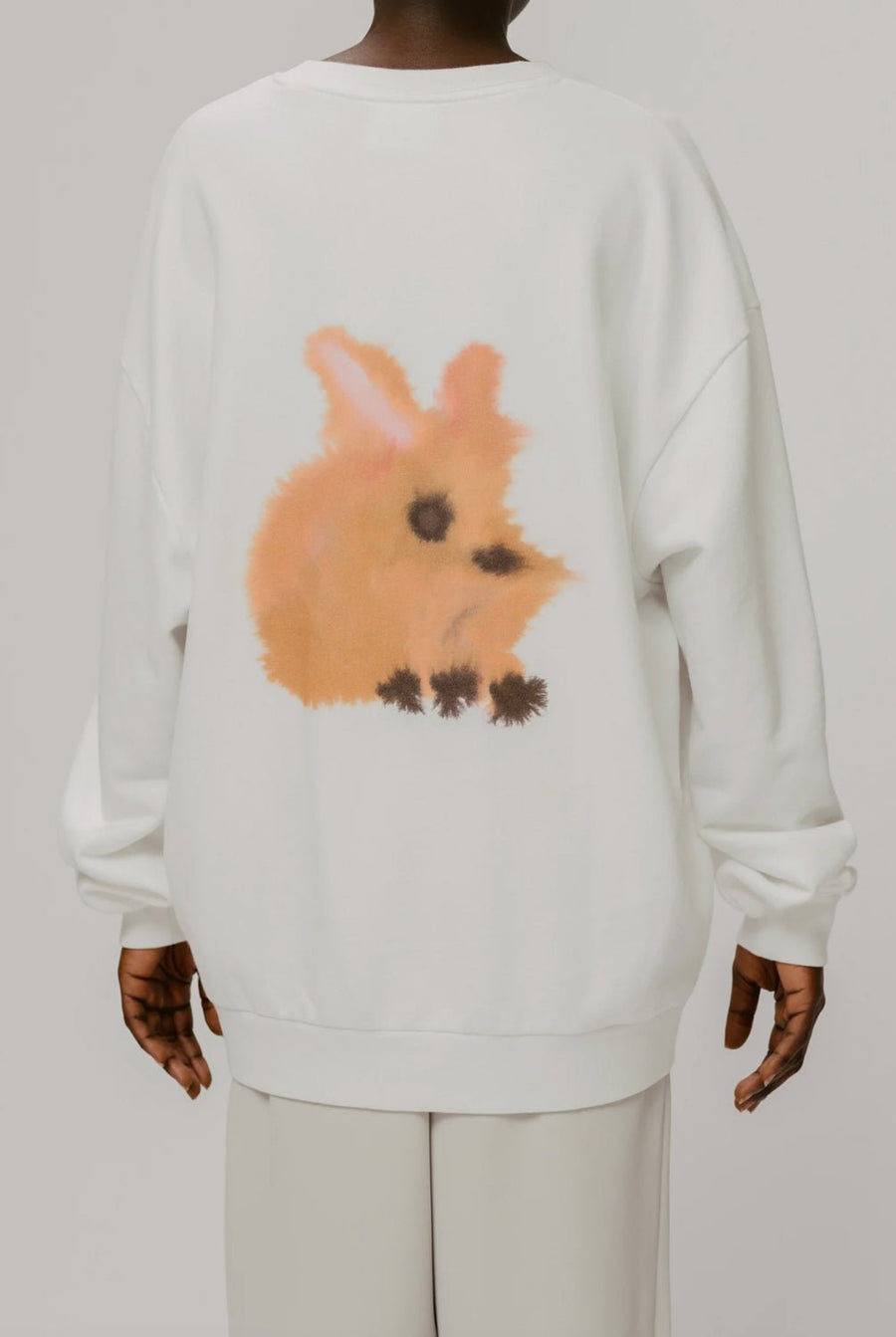 W.I.L.D. A.N.I.M.A.L.S. - Rabbit Sweatshirt in White