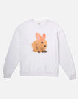 W.I.L.D. A.N.I.M.A.L.S. - Rabbit Sweatshirt in White