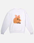 W.I.L.D. A.N.I.M.A.L.S. - Rabbit Sweatshirt in White