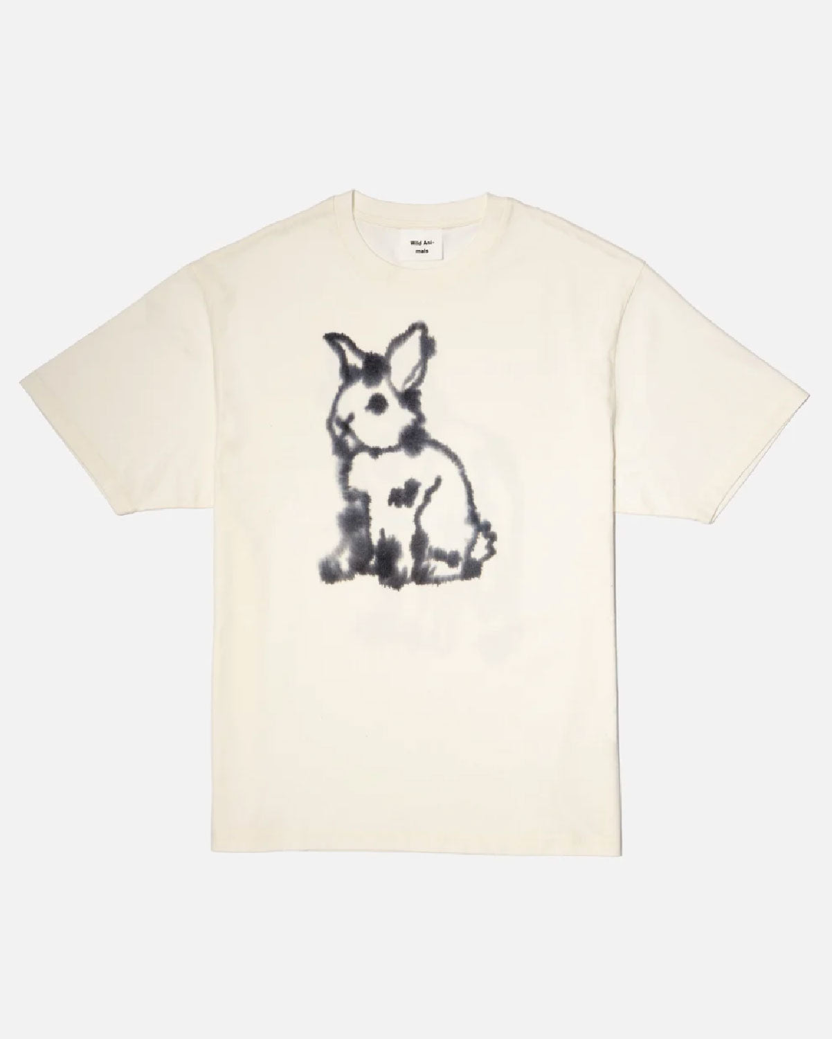 W.I.L.D. A.N.I.M.A.L.S. - Rabbit,Wolf T-shirt in Cream