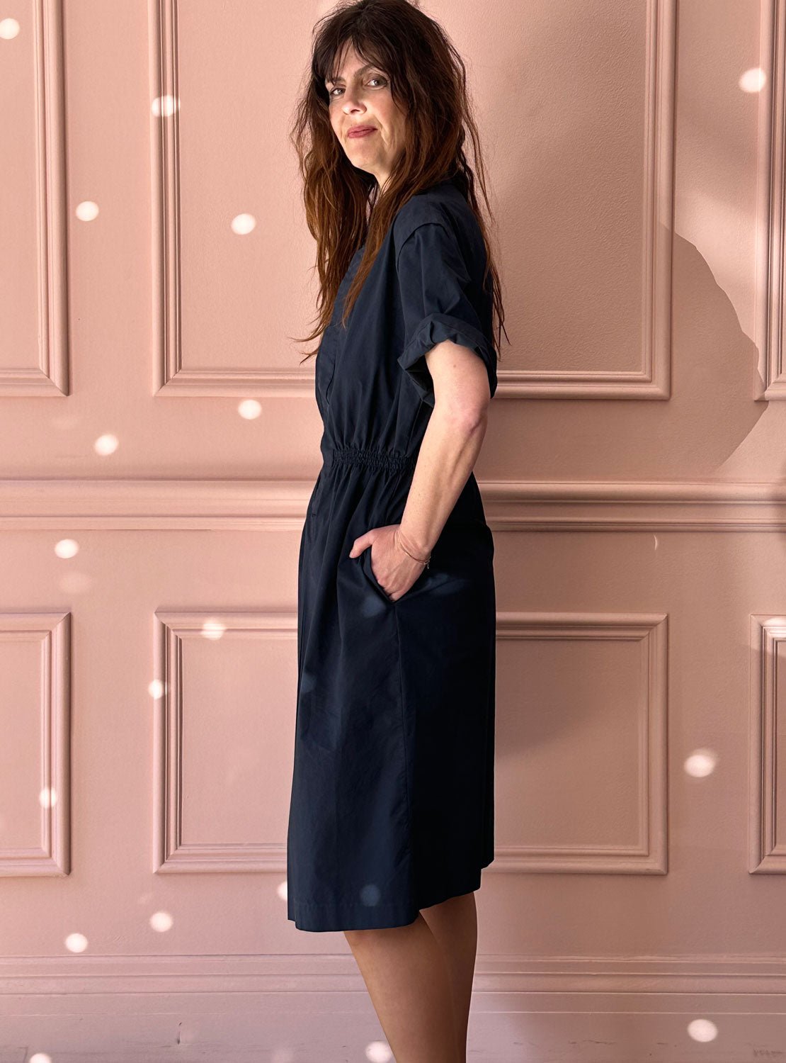 LES PRAIRIES DE PARIS - Robe Jackot in Marine