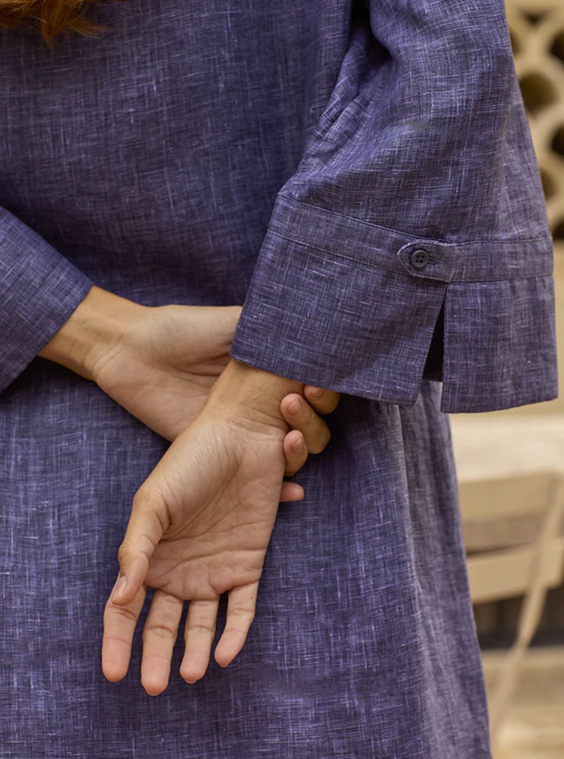 BOURRIENNE - Rosee Shirtdress in Navy Linen