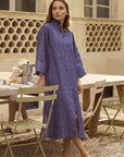 BOURRIENNE - Rosee Shirtdress in Navy Linen