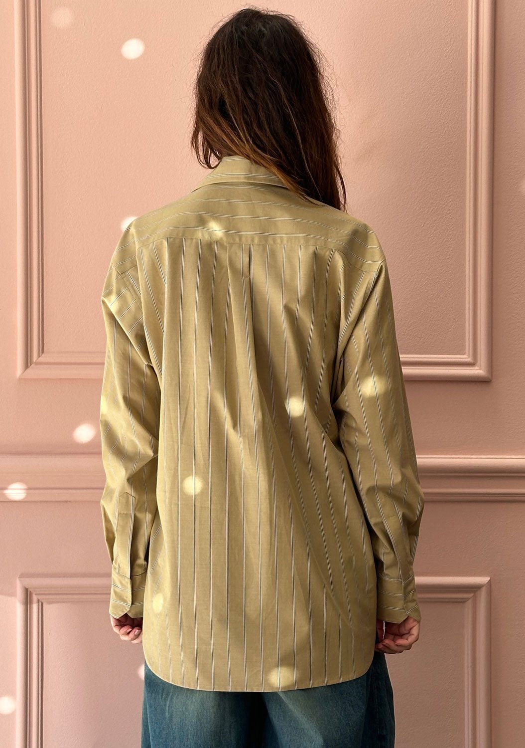 LES PRAIRIES DE PARIS - Chemise Safari Shirt in Golden Khaki