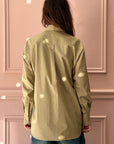 LES PRAIRIES DE PARIS - Chemise Safari Shirt in Golden Khaki