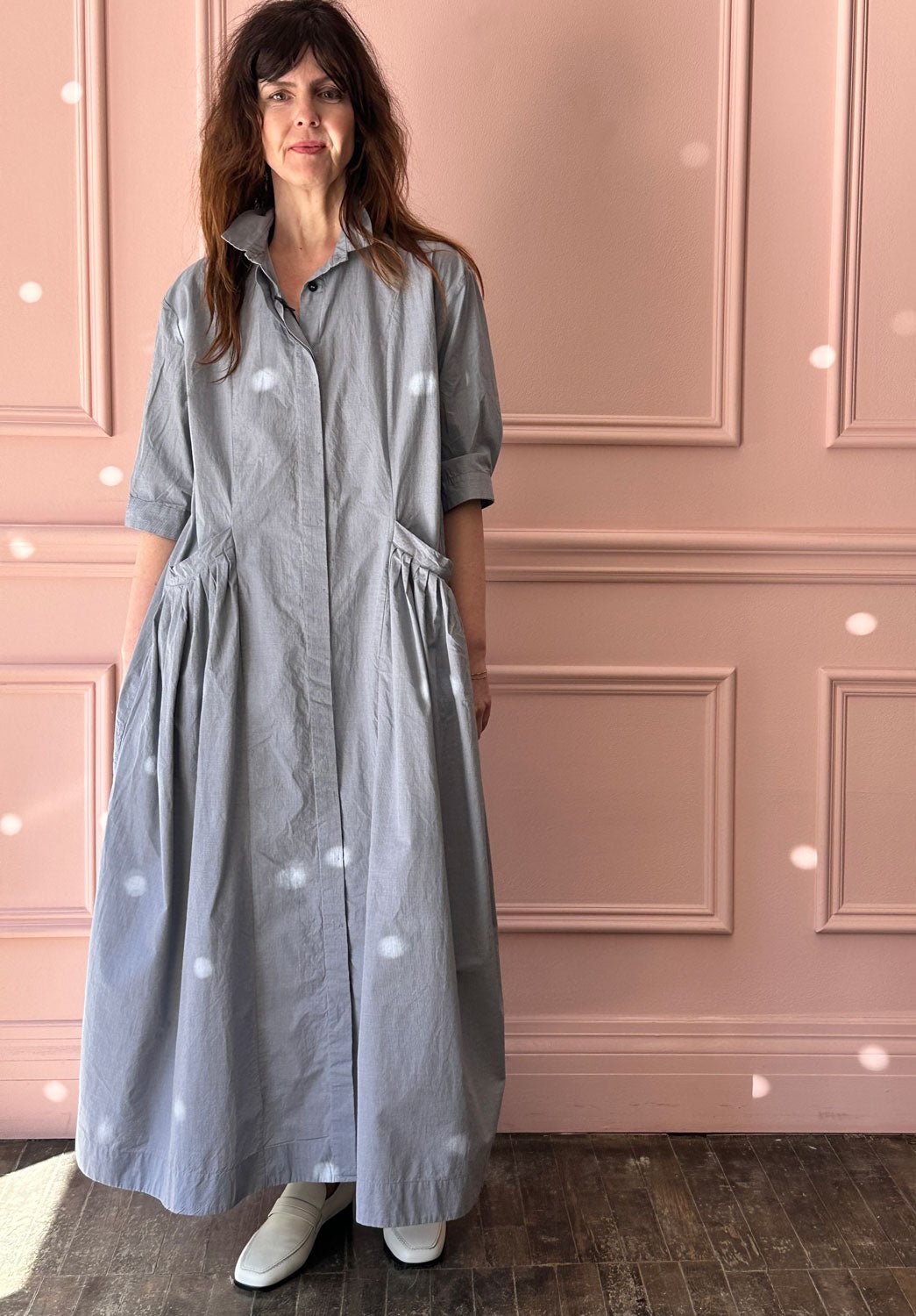 BERGFABEL - Sally Dress in Charcoal Check
