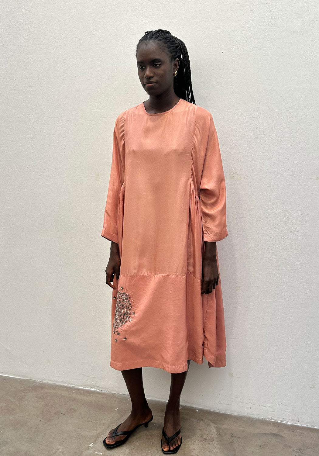 AODRESS - Sequin Cell Dress in Kokemomo Size M