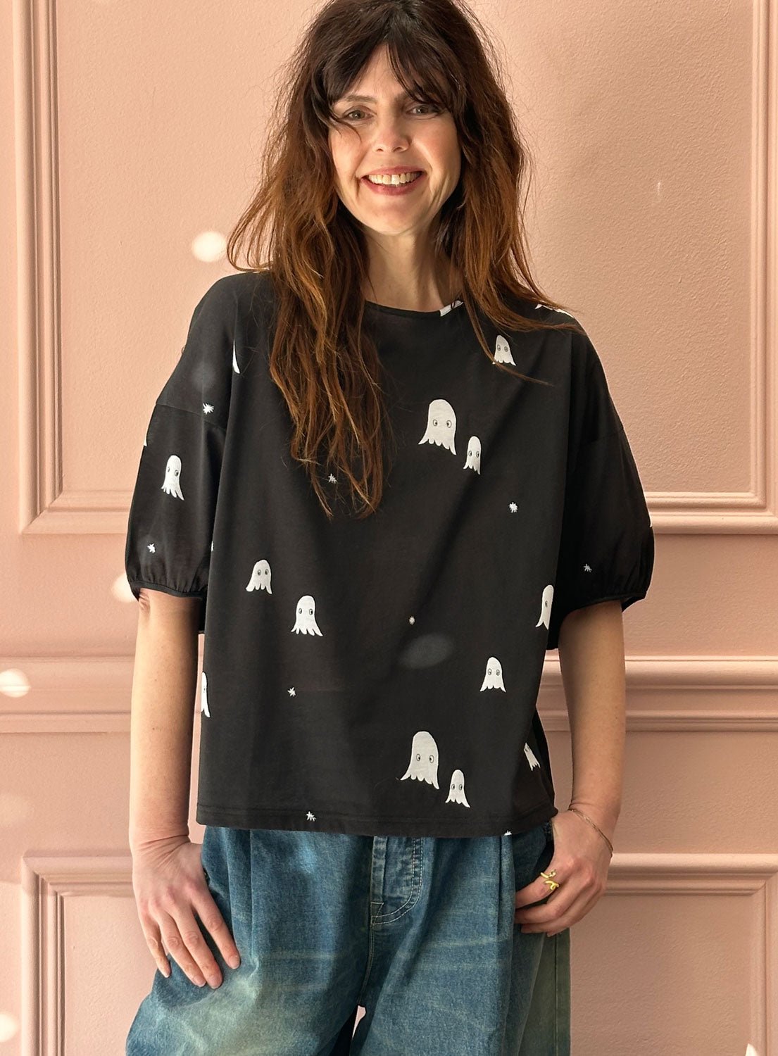MINA PERHONEN - Troll T-shirt in Black
