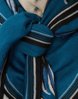 INOUI EDITIONS -130 Western Square Scarf in Blue