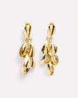 Wouters & Hendrix - Stud Earrings with Dangling Mussels in Gold