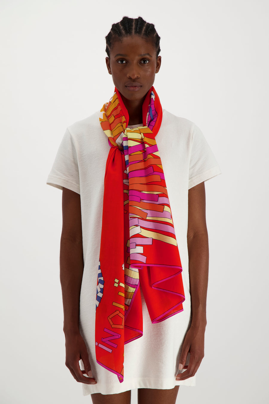 INOUI EDITIONS - 100 Sagi Scarf in Red