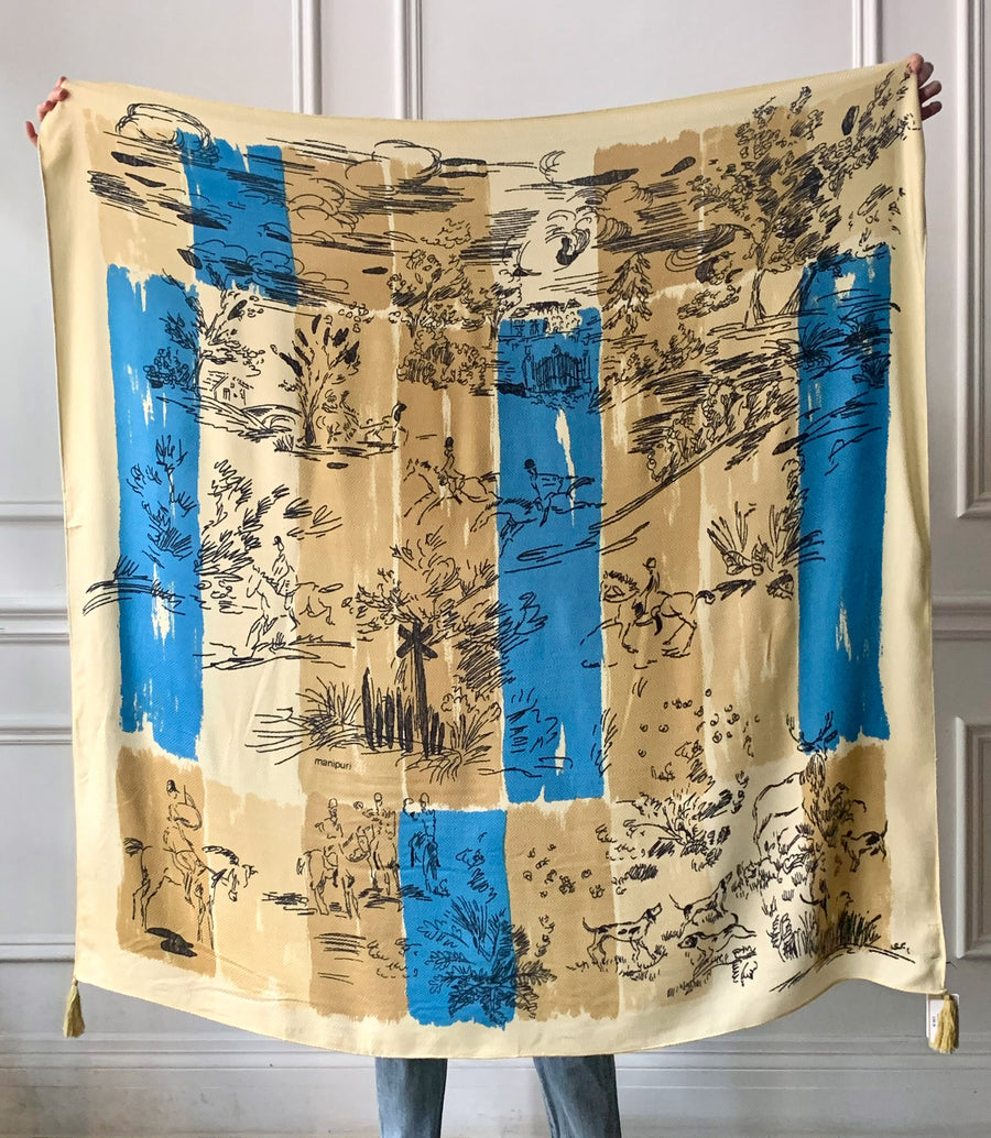 MANIPURI - Lady Scarf in Beige