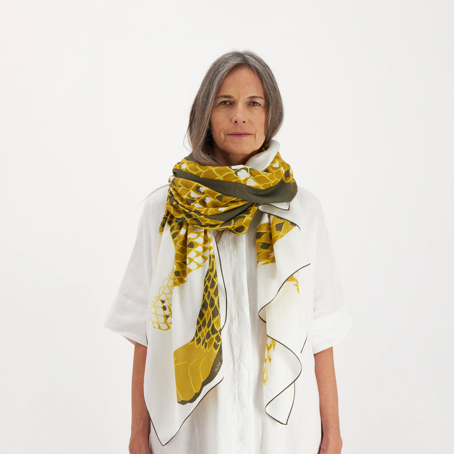 INOUI EDITIONS - 100 Neofelis Scarf in White